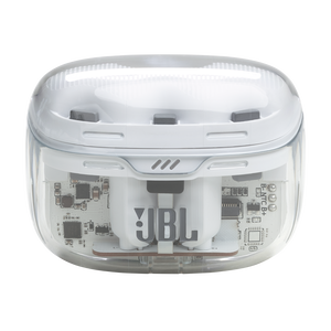 JBL Tune Beam Ghost Edition - White Ghost - True wireless Noise Cancelling earbuds - Detailshot 2